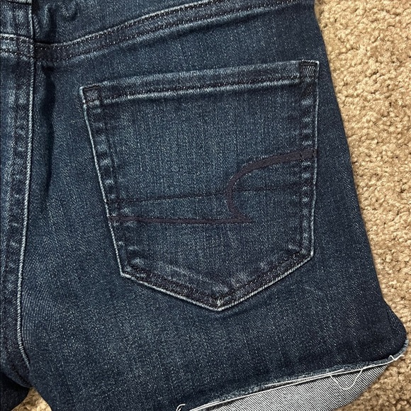 American Eagle Outfitters Dark Blue Jean Shorts size 0 - Picture 5 of 7